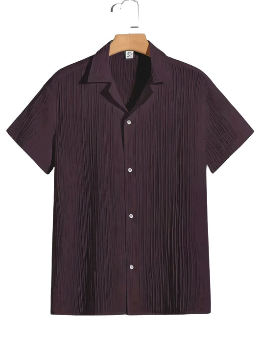 Collar Shirt with Short Sleeves